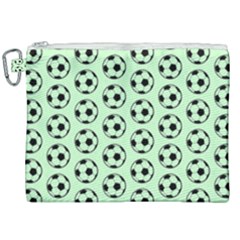 Pattern Ball Soccer Background Canvas Cosmetic Bag (xxl) by Wegoenart