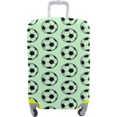 Pattern Ball Soccer Background Luggage Cover (large) by Wegoenart