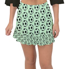 Pattern Ball Soccer Background Fishtail Mini Chiffon Skirt by Wegoenart