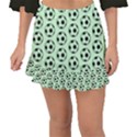 Pattern Ball Soccer Background Fishtail Mini Chiffon Skirt View1