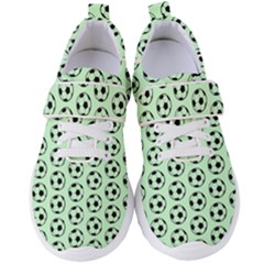 Pattern Ball Soccer Background Women s Velcro Strap Shoes by Wegoenart