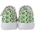 Pattern Ball Soccer Background Kids  Velcro Strap Shoes View4