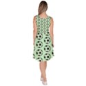 Pattern Ball Soccer Background Knee Length Skater Dress With Pockets View4