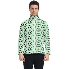 Pattern Ball Soccer Background Men s Bomber Jacket