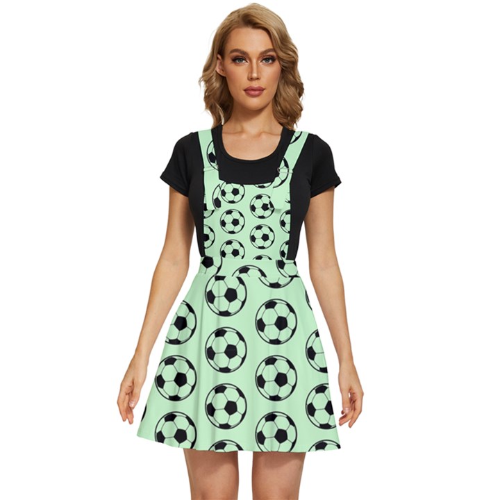 Pattern Ball Soccer Background Apron Dress