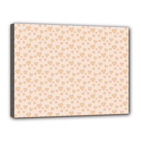 Romantic Little Hearts   Canvas 16  X 12  (stretched) by ConteMonfrey