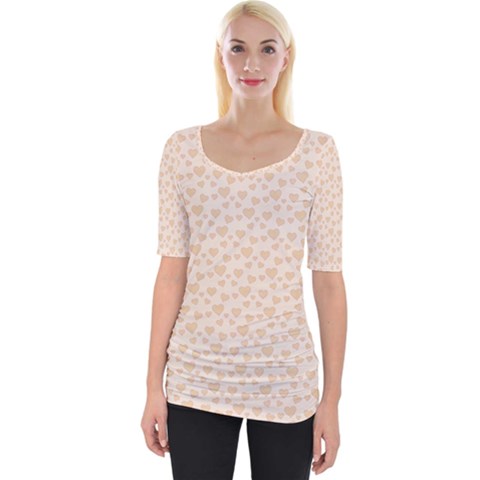 Romantic Little Hearts   Wide Neckline Tee by ConteMonfrey