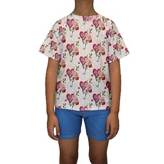 Key To The Heart Kids  Short Sleeve Swimwear by ConteMonfrey