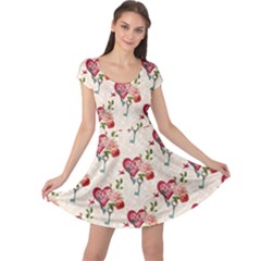 Key To The Heart Cap Sleeve Dress by ConteMonfrey