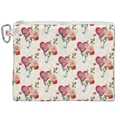 Key To The Heart Canvas Cosmetic Bag (xxl) by ConteMonfrey