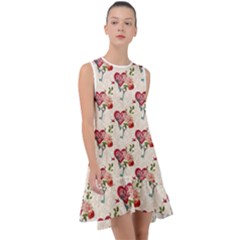 Key To The Heart Frill Swing Dress by ConteMonfrey