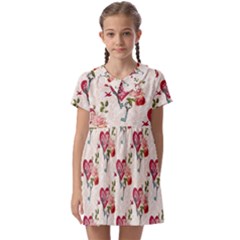 Key To The Heart Kids  Asymmetric Collar Dress by ConteMonfrey