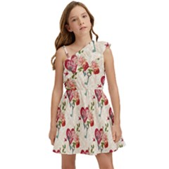 Key To The Heart Kids  One Shoulder Party Dress by ConteMonfrey