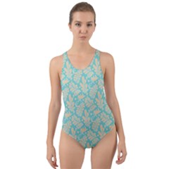 Contrasting Leaves Cut-out Back One Piece Swimsuit by ConteMonfrey