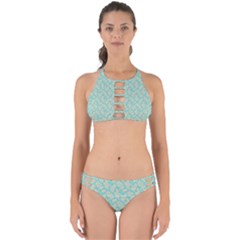 Contrasting Leaves Perfectly Cut Out Bikini Set by ConteMonfrey