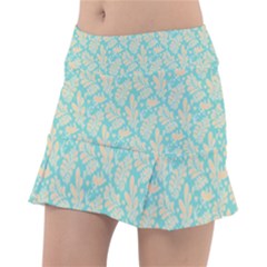 Contrasting Leaves Classic Tennis Skirt by ConteMonfrey