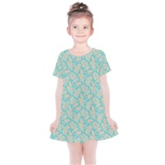 Contrasting Leaves Kids  Simple Cotton Dress by ConteMonfrey