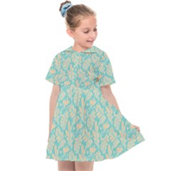 Contrasting Leaves Kids  Sailor Dress by ConteMonfrey