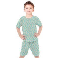 Contrasting Leaves Kids  Tee And Shorts Set by ConteMonfrey