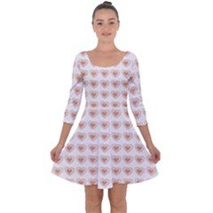 Sweet Hearts Quarter Sleeve Skater Dress