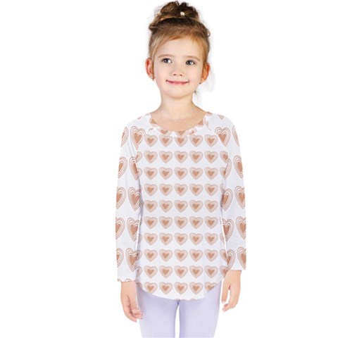 Sweet Hearts Kids  Long Sleeve Tee by ConteMonfrey