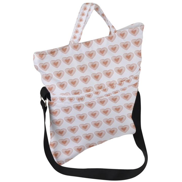 Sweet Hearts Fold Over Handle Tote Bag