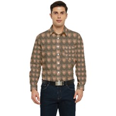 Sweet Hearts  Candy Vibes Men s Long Sleeve Pocket Shirt  by ConteMonfrey