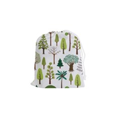 Chrismas Tree Greeen  Drawstring Pouch (small) by nateshop