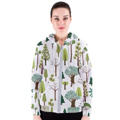 Chrismas Tree Greeen  Women s Zipper Hoodie by nateshop