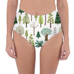 Chrismas Tree Greeen  Reversible High-waist Bikini Bottoms by nateshop