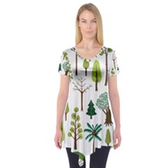 Chrismas Tree Greeen  Short Sleeve Tunic  by nateshop