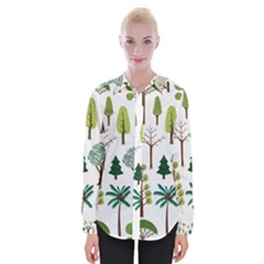 Chrismas Tree Greeen  Womens Long Sleeve Shirt