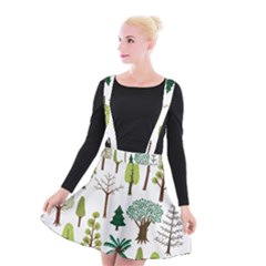 Chrismas Tree Greeen  Suspender Skater Skirt by nateshop