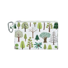 Chrismas Tree Greeen  Canvas Cosmetic Bag (small) by nateshop