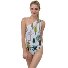 Chrismas Tree Greeen  To One Side Swimsuit by nateshop