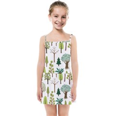 Chrismas Tree Greeen  Kids  Summer Sun Dress by nateshop