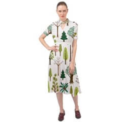 Chrismas Tree Greeen  Keyhole Neckline Chiffon Dress by nateshop