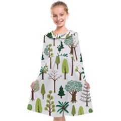 Chrismas Tree Greeen  Kids  Midi Sailor Dress by nateshop