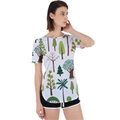 Chrismas Tree Greeen  Perpetual Short Sleeve T-shirt by nateshop