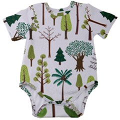 Chrismas Tree Greeen  Baby Short Sleeve Onesie Bodysuit by nateshop