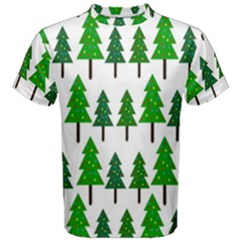 Chrismas Tree Greeen Men s Cotton Tee by nateshop