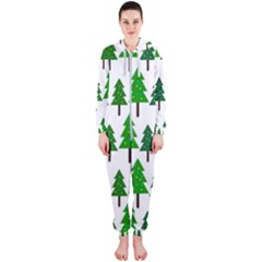 Chrismas Tree Greeen Hooded Jumpsuit (ladies) by nateshop