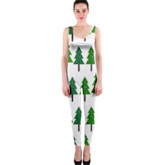 Chrismas Tree Greeen One Piece Catsuit by nateshop