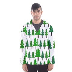 Chrismas Tree Greeen Men s Hooded Windbreaker by nateshop