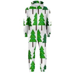 Chrismas Tree Greeen Hooded Jumpsuit (men) by nateshop