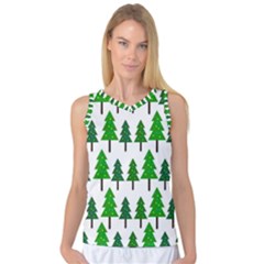 Chrismas Tree Greeen Women s Basketball Tank Top by nateshop