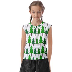 Chrismas Tree Greeen Kids  Raglan Cap Sleeve Tee by nateshop