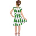 Chrismas Tree Greeen Kids  Short Sleeve Dress View2