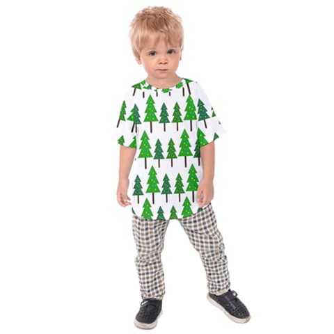 Chrismas Tree Greeen Kids  Raglan Tee by nateshop