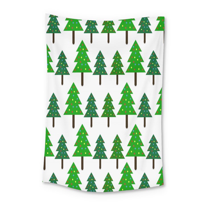 Chrismas Tree Greeen Small Tapestry